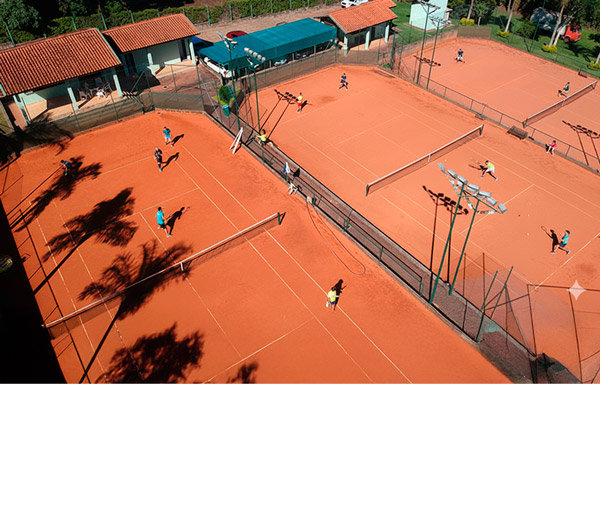Quadras de tênis da Tella Tennis em Campinas